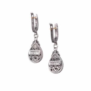 Mediterranean Drop Earrings in 18K Gold and Sterling Silver - Image 2
