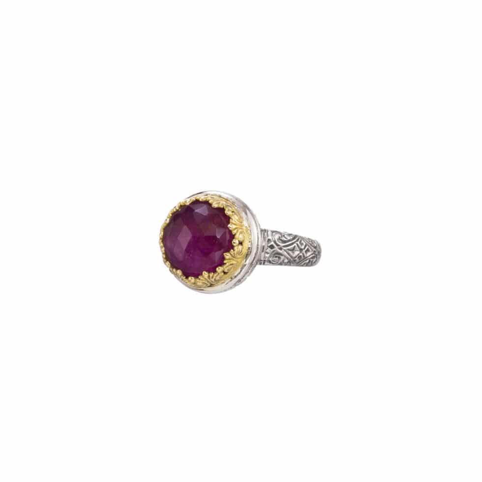 Iris ring in 18K Gold and Sterling Silver