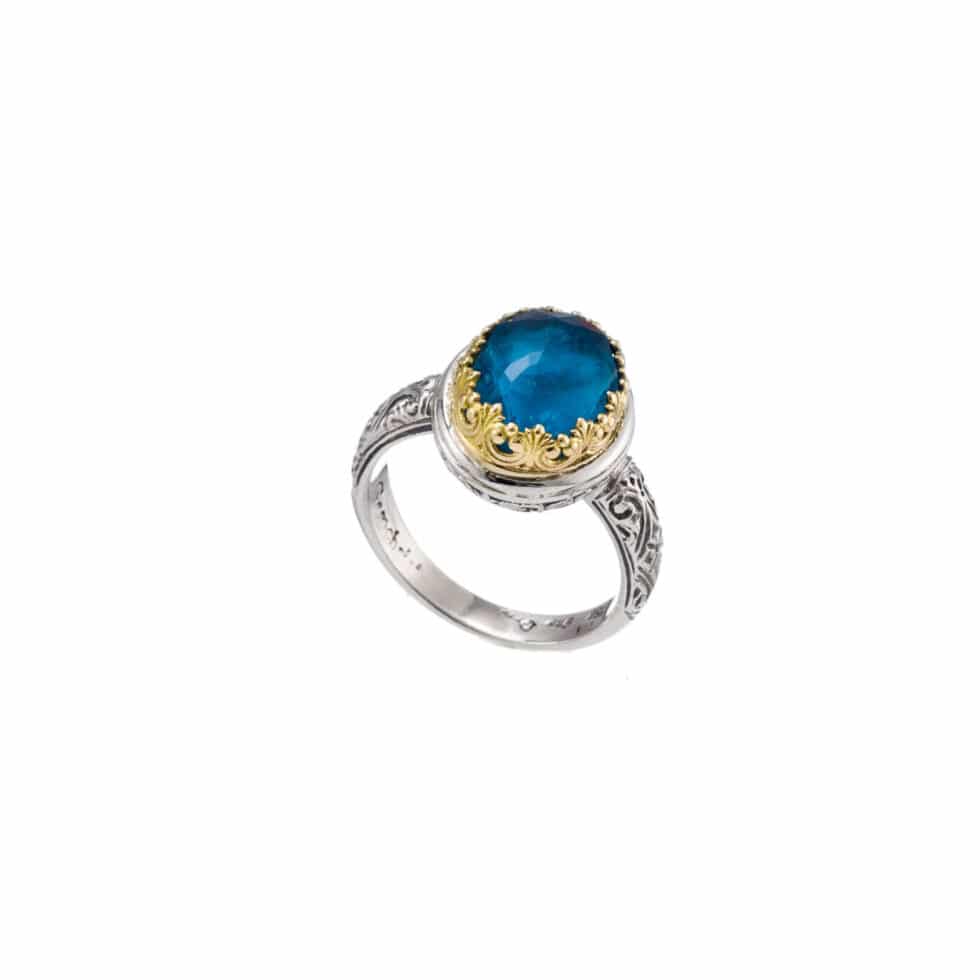 Iris ring in 18K Gold and Sterling Silver
