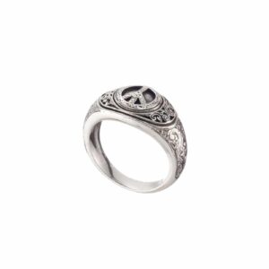Peace Symbol Ring in Sterling Silver