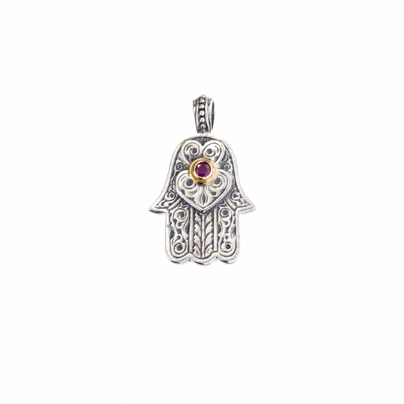 Hamsa hand of fatima pendant - Gerochristo Jewelry