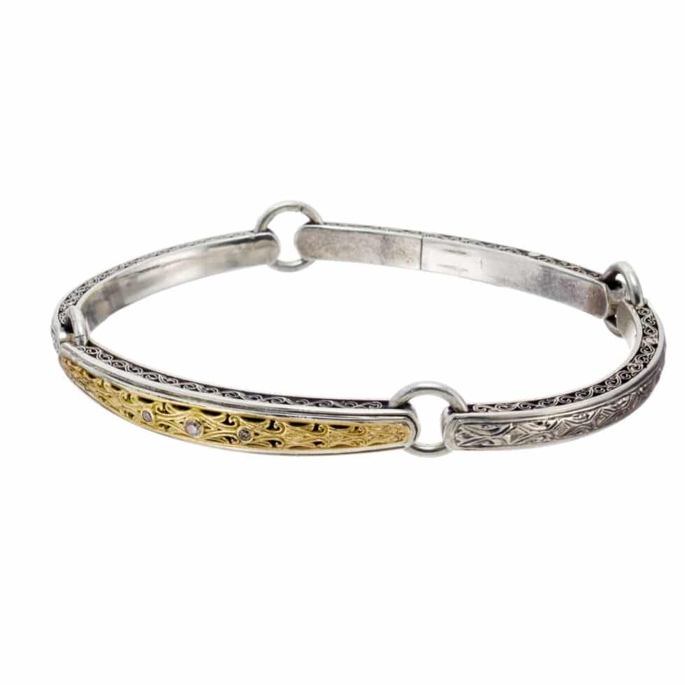 Classic Bracelet in 18K Gold and Sterling Silver