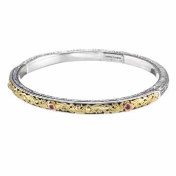 Nefeli Bracelet in 18K Gold and Sterling Silver with precious stone