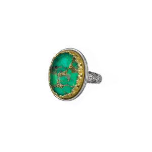 Iris ring in Sterling Silver with Gold Plated Parts - Image 3