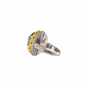 Iris ring in Sterling Silver with Gold Plated Parts - Image 9