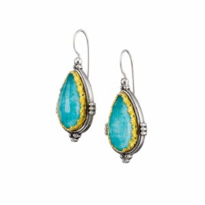 Semeli Earrings in Sterling Silver with Gold plated parts
