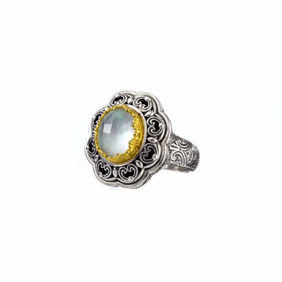 Penelope Ring in Sterling Silver with Gold plated parts