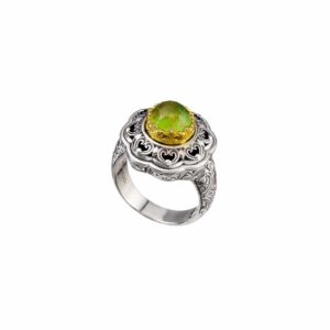 Penelope Ring in Sterling Silver with Gold plated parts - Image 4