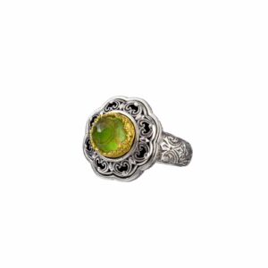 Penelope Ring in Sterling Silver with Gold plated parts