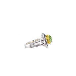 Semeli Ring in Sterling Silver with Gold plated parts - Image 5