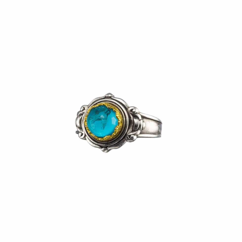 Semeli Ring in Sterling Silver with Gold plated parts