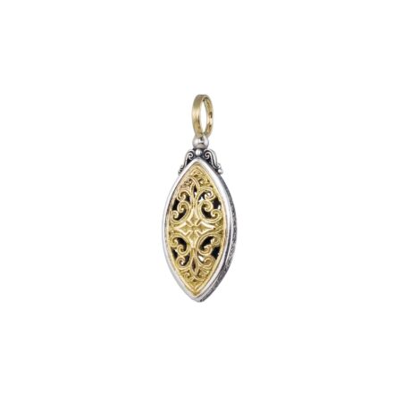 Mediterranean pendant in 18K Gold and Sterling silver