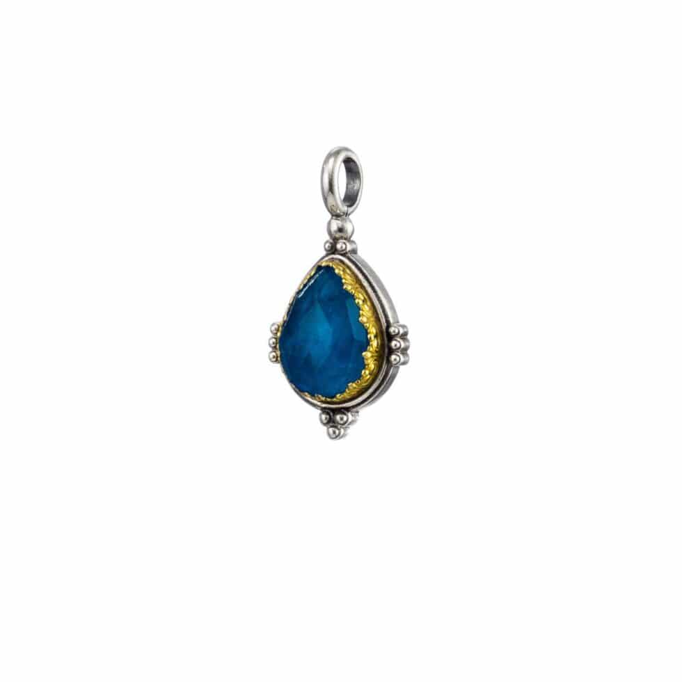 Semeli pendant in Sterling silver with Gold plated parts