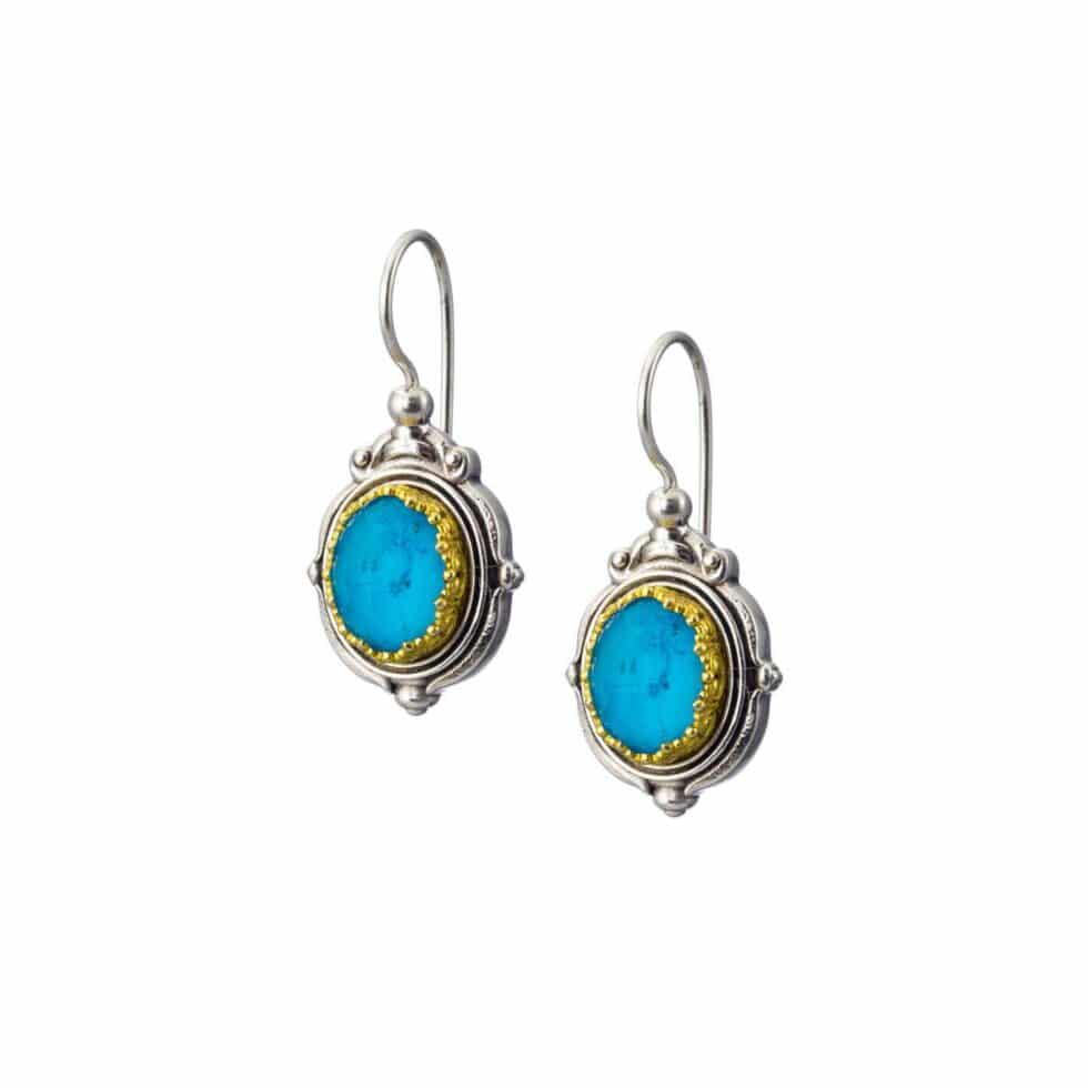 Semeli earrings in sterling silver with Gold plated parts