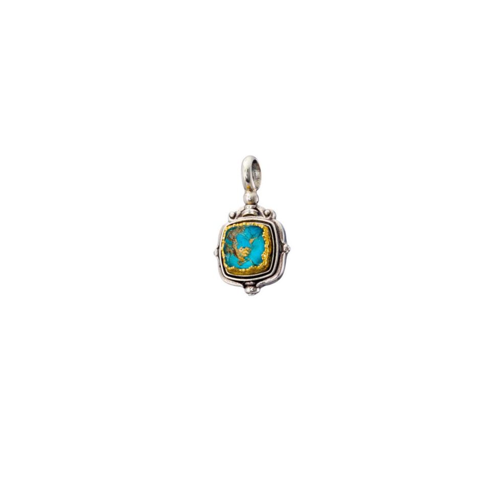 Semeli pendant in Sterling silver with Gold plated parts
