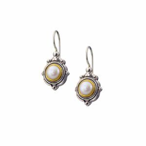 Semeli earrings in Sterling Silver with Gold Plated Parts