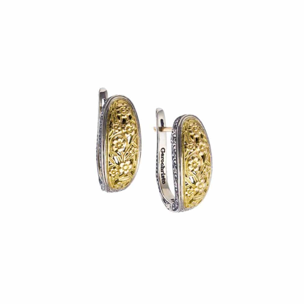 Harmony earrings in 18K Gold and sterling silver
