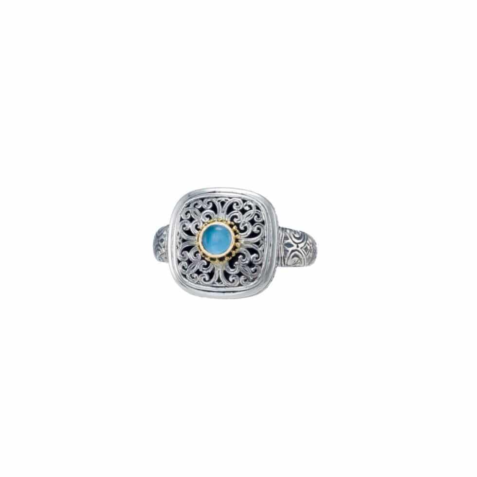 Mediterranean Ring in Sterling Silver with 18K Gold details