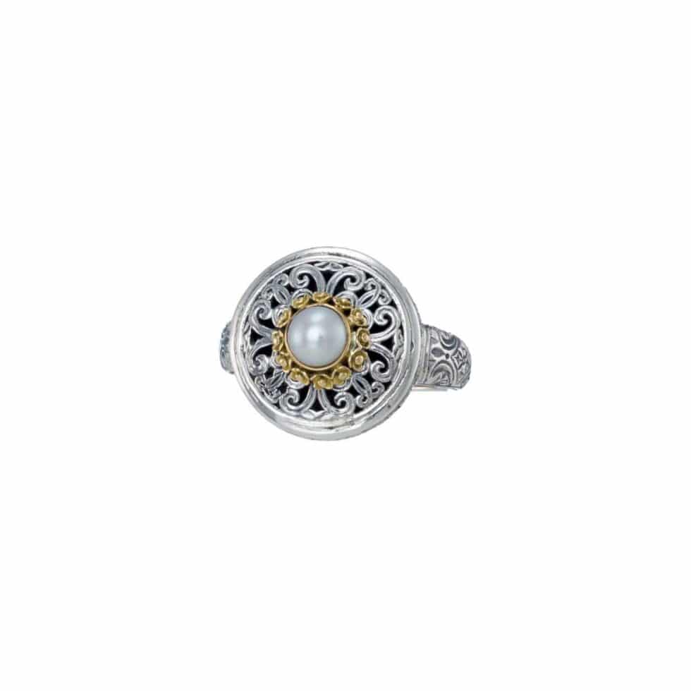 Mediterranean Ring in Sterling Silver with 18K Gold details