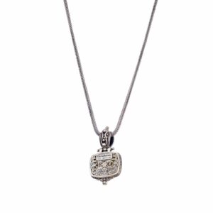 Iris Pendant in Sterling Silver with Gold Plated Parts - Image 3