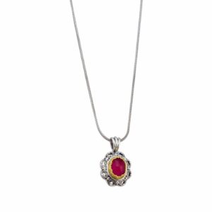 Penelope Pendant is Sterling Silver with Gold plated parts - Image 3