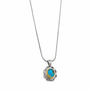 Penelope Pendant is Sterling Silver with Gold plated parts - Image 8