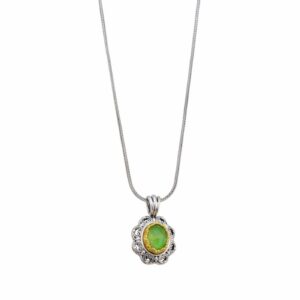 Penelope Pendant is Sterling Silver with Gold plated parts - Image 4