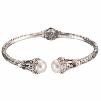 Santorini Bracelet in Sterling Silver with Freshwater pearls