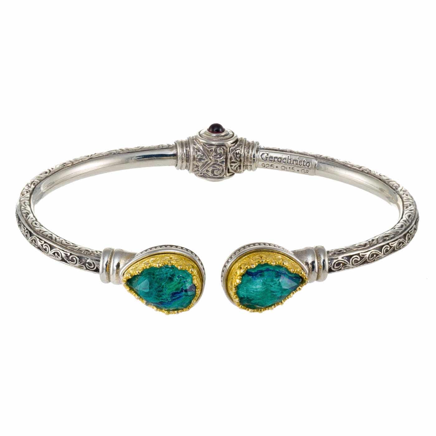 Iris Bracelet in Sterling Silver with Gold Plated parts - Gerochristo ...