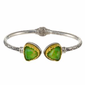 Iris Bracelet in Sterling Silver with Gold Plated parts