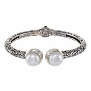 Eva Bracelet in Sterling Silver with Freshwater pearls