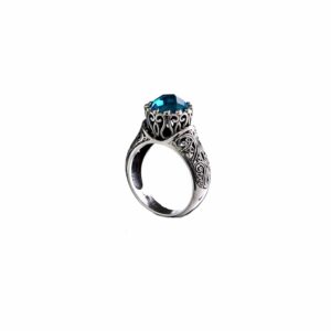Crown ring in sterling silver - Image 2