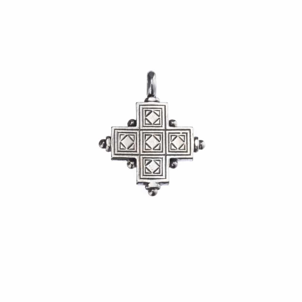 Cyclades Square Cross in Sterling Silver