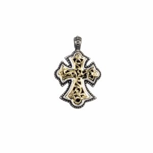 Byzantine Cross in 18K Gold and Sterling Silver - Image 3