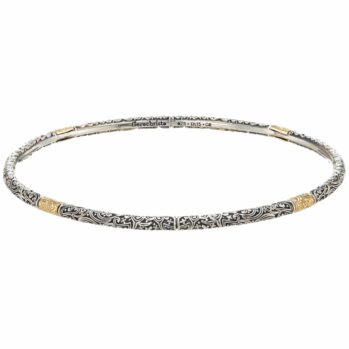 Eden's Garden bangle bracelet in 18K Gold and sterling silver