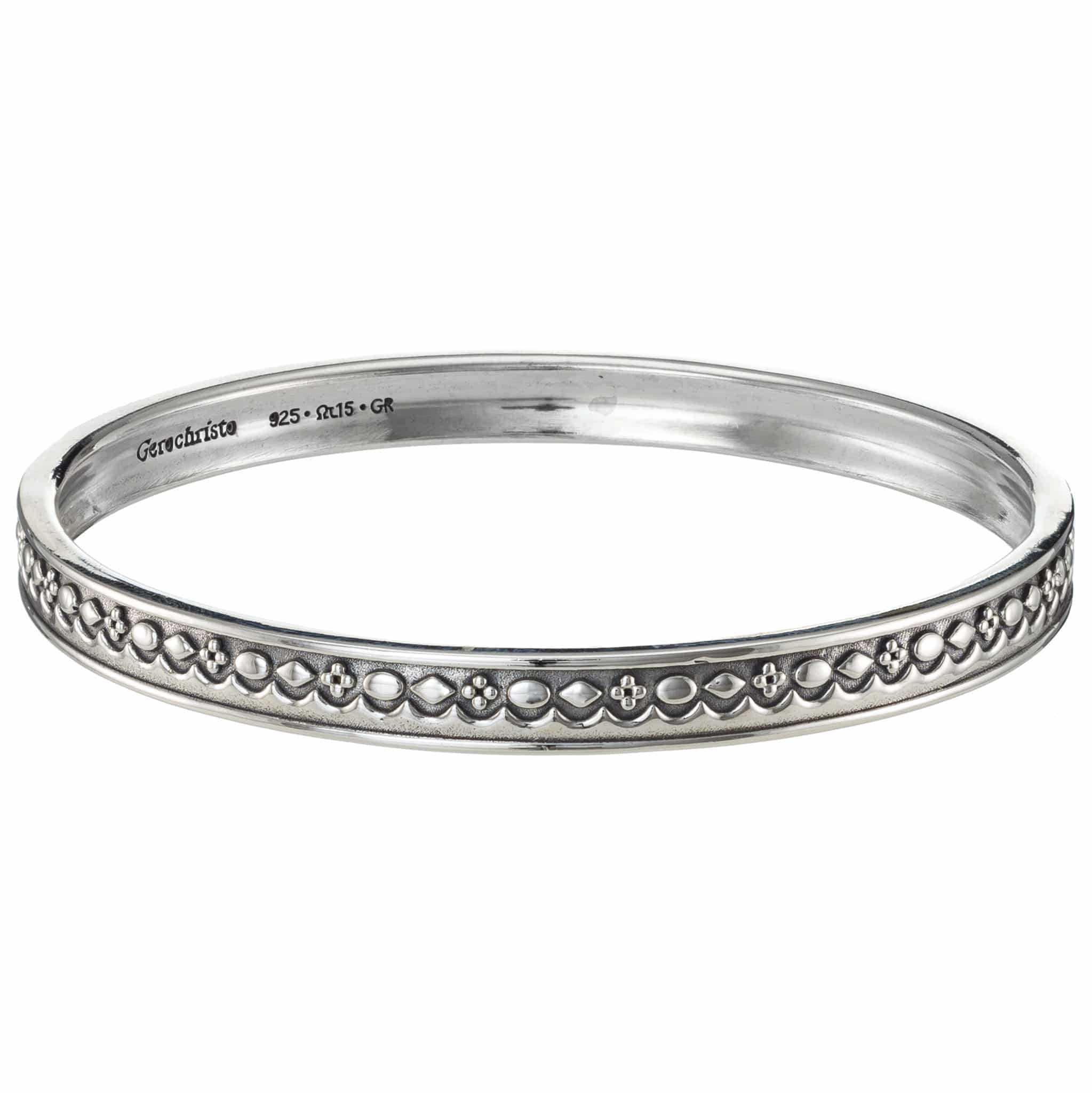 Bangle bracelet in sterling silver - Gerochristo Jewelry