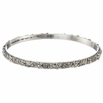 Wild Flower Anthemis Bangle bracelet in sterling silver