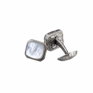 Classic Cufflinks in Sterling Silver with lapis - Image 6