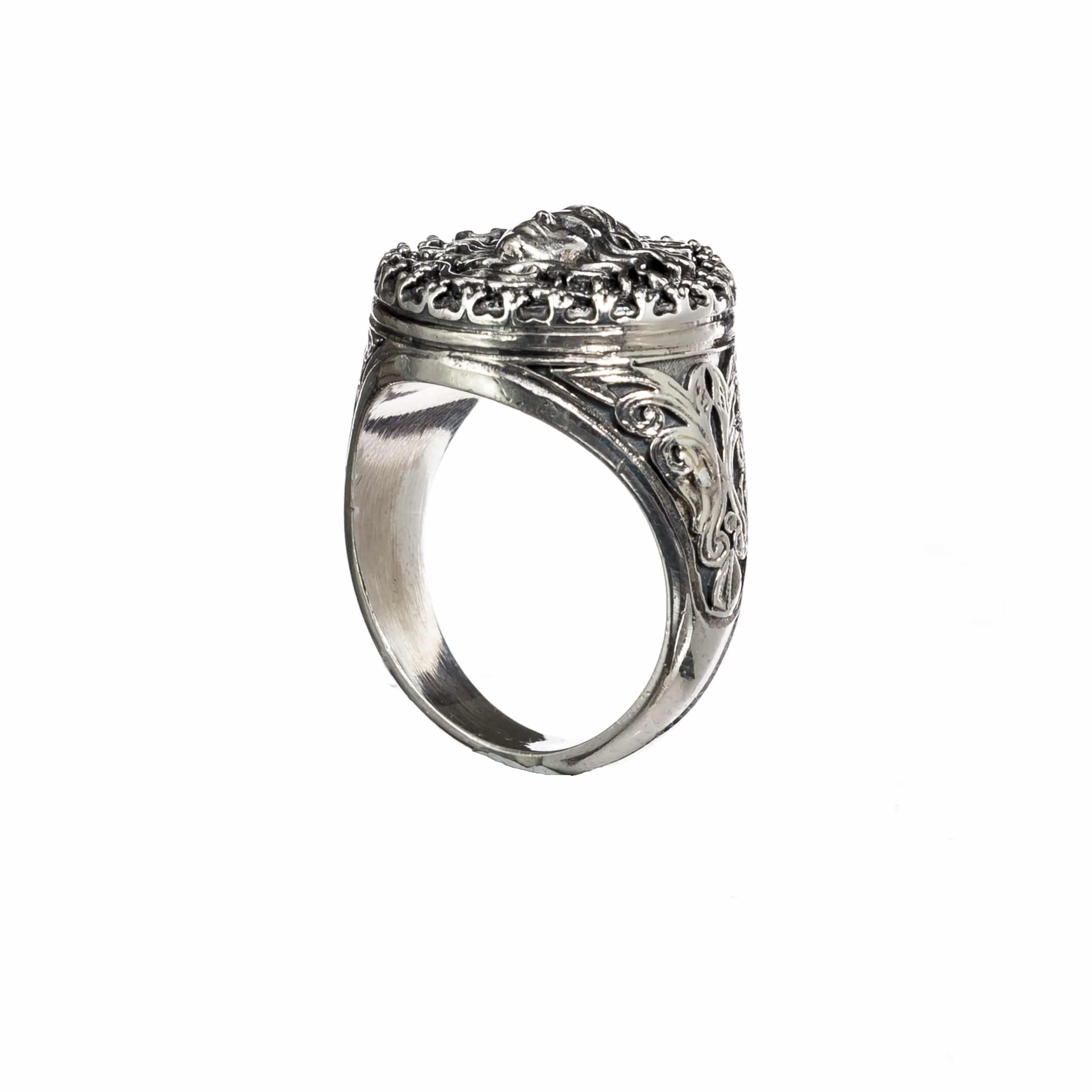 Medusa Men's ring in sterling silver - Gerochristo Jewelry