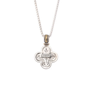 Byzantine cross in 18K Gold and sterling silver - Image 3