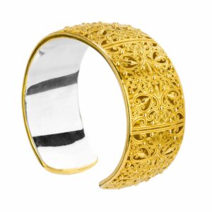 Kallisto Cuff Bracelet in Gold plated silver 925 - Image 5