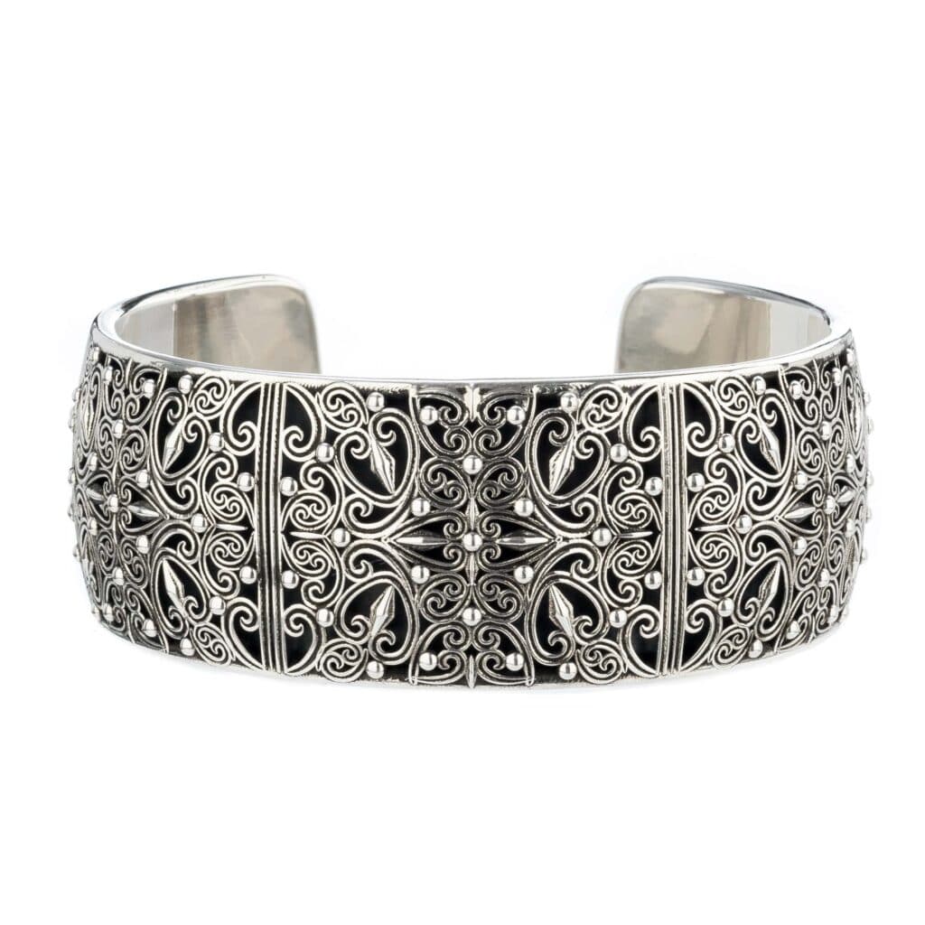 Kallisto adjustable Bracelet in oxidized silver