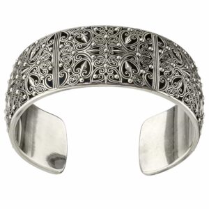 Kallisto Cuff Bracelet in oxidized silver - Image 3