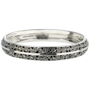 Kallisto bangle Bracelet in oxidized silver