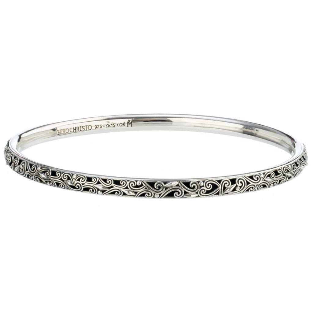 Kallisto bangle Bracelet in oxidized silver