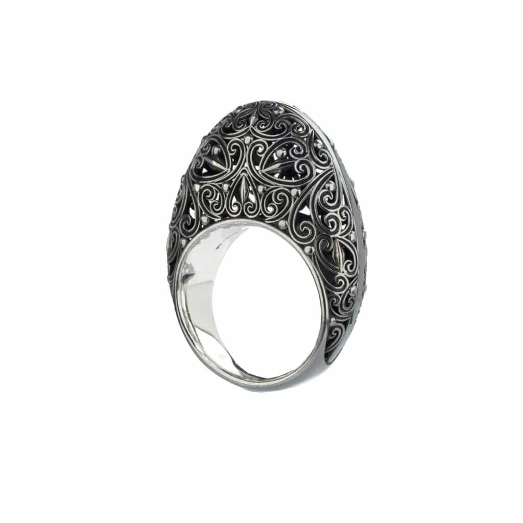 Kallisto Ring in Black plated sterling silver - Image 3