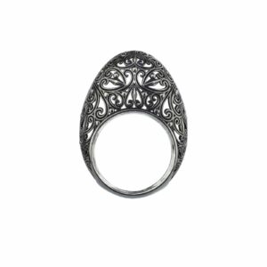 Kallisto Ring in Black plated sterling silver - Image 2
