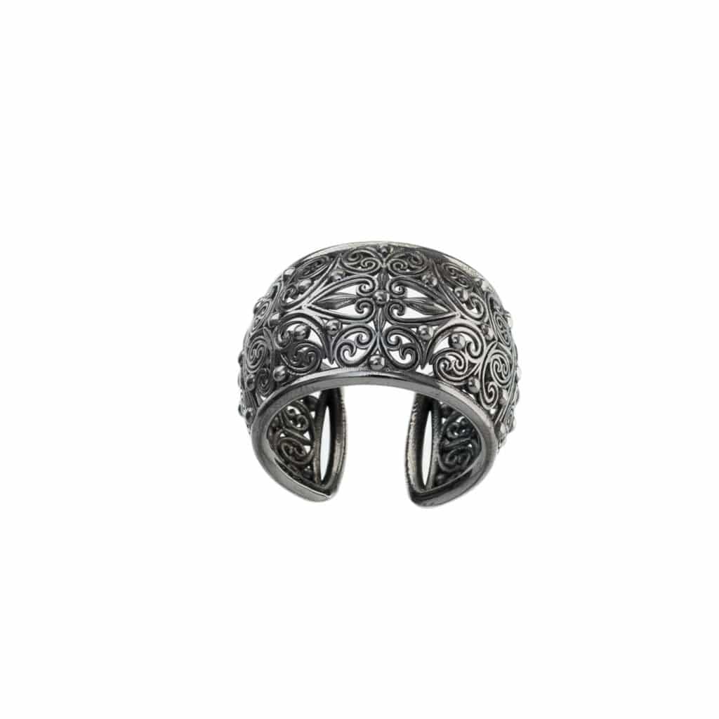 Kallisto Ring in Black plated sterling silver - Image 3