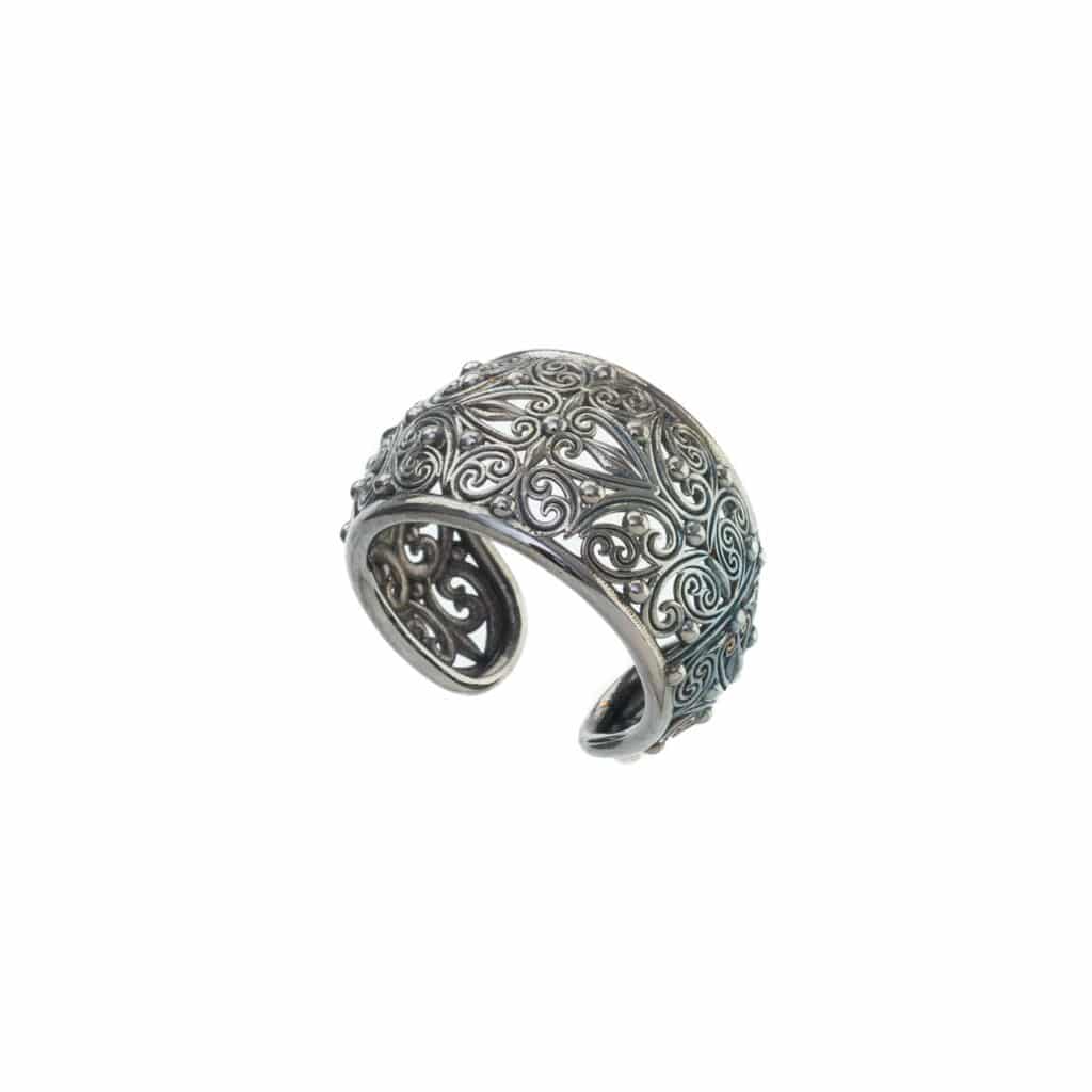 Kallisto Ring in Black plated sterling silver - Image 4