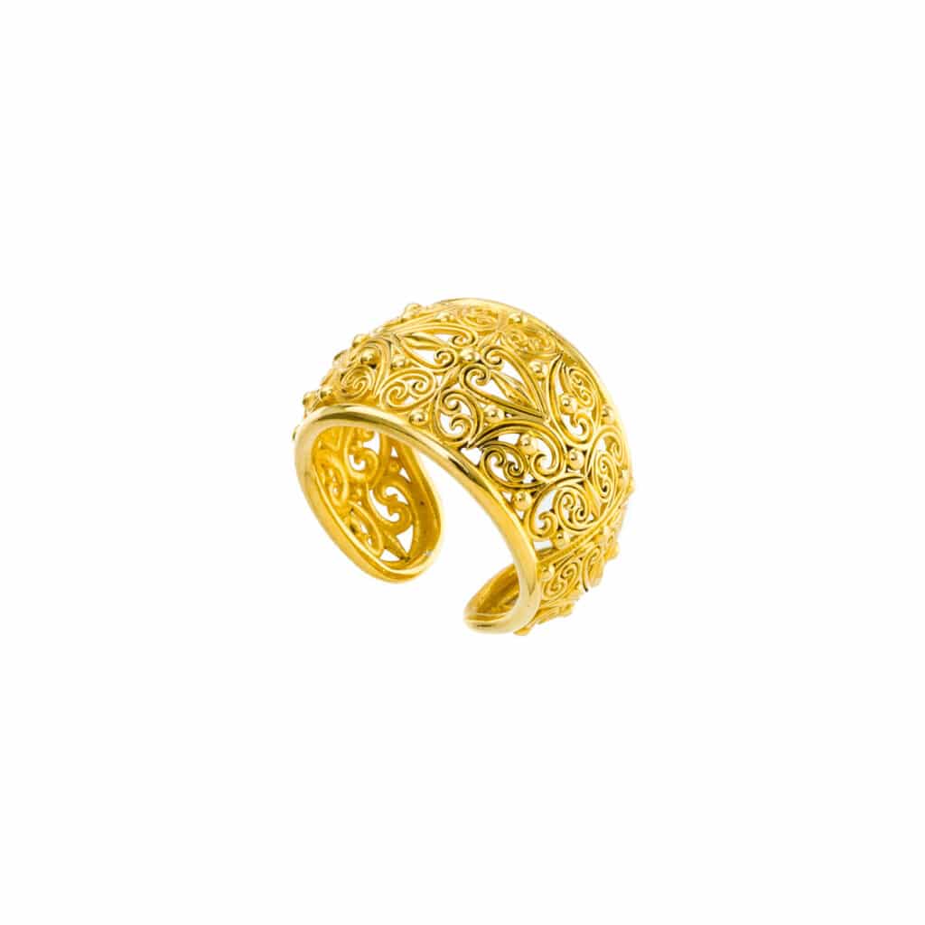 Kallisto Ring in Gold plated sterling silver - Image 3